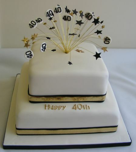 Best ideas about 40th Birthday Cake Toppers
. Save or Pin HANDMADE 40th birthday wired star and 40 cake topper Now.