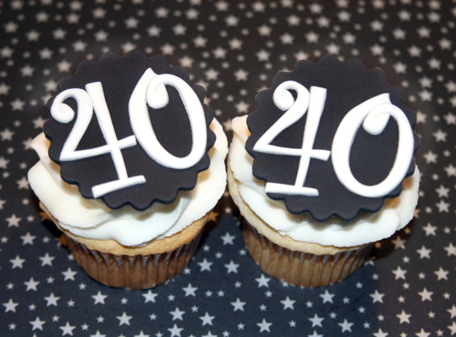 Best ideas about 40th Birthday Cake Toppers
. Save or Pin Fondant cupcake toppers 40th Birthday party Over the Hill Now.