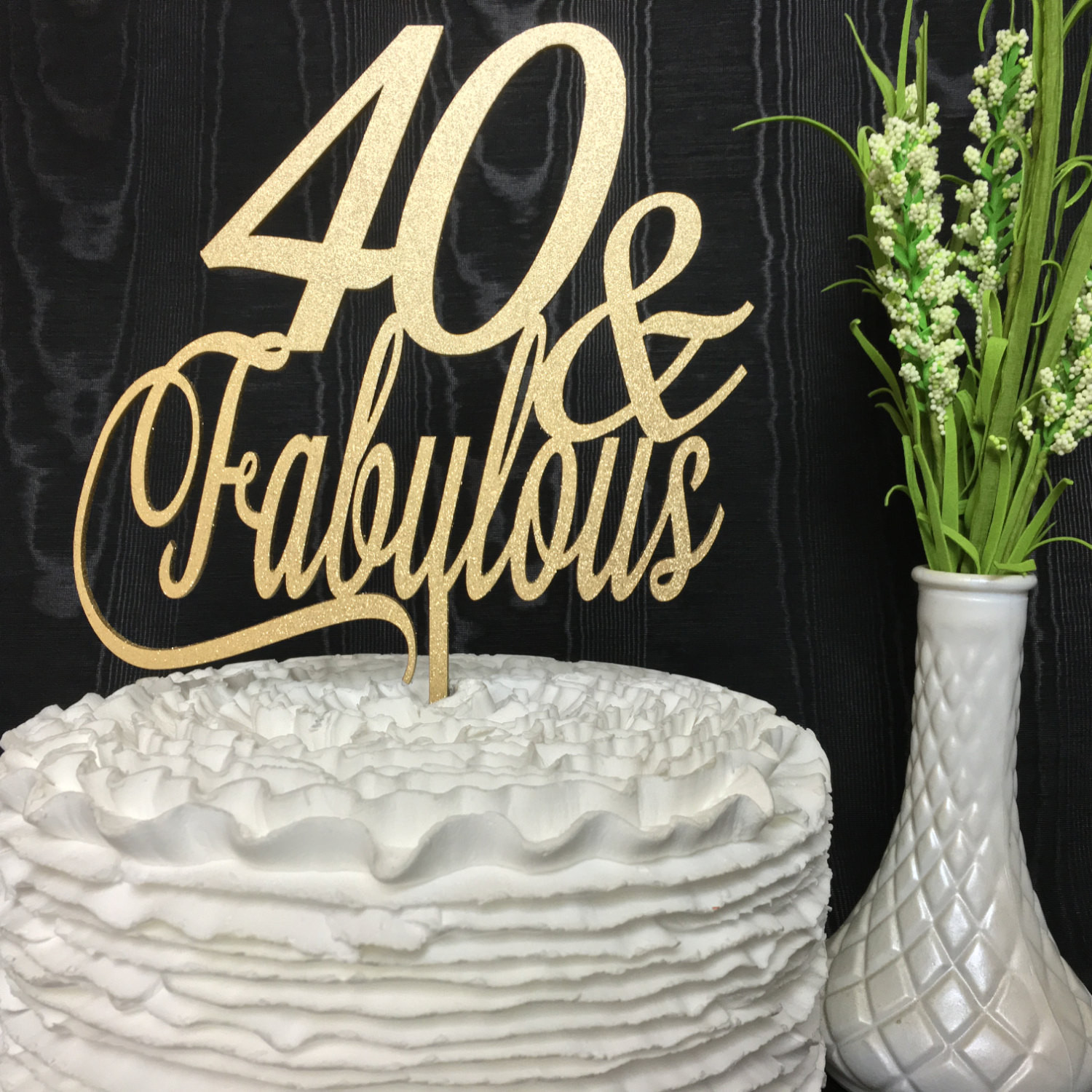 Best ideas about 40th Birthday Cake Toppers
. Save or Pin 40th Birthday Cake Topper 40 & Fabulous Cake Topper Now.