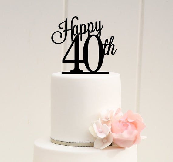 Best ideas about 40th Birthday Cake Toppers
. Save or Pin Items similar to ORIGINAL Happy 40th Cake Topper 40th Now.
