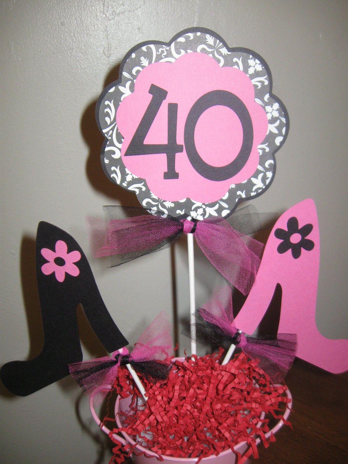 Best ideas about 40th Birthday Decor
. Save or Pin 40th birthday decorations centerpiece high by wel etomystore Now.