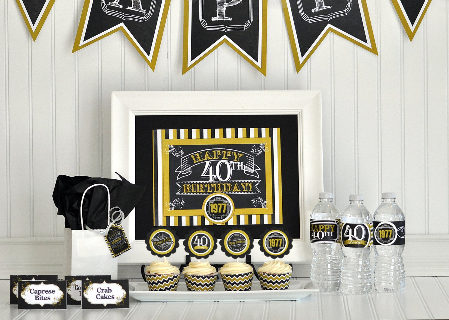 Best ideas about 40th Birthday Decor
. Save or Pin 40th Birthday Party Package 40th Birthday Decorations 40th Now.