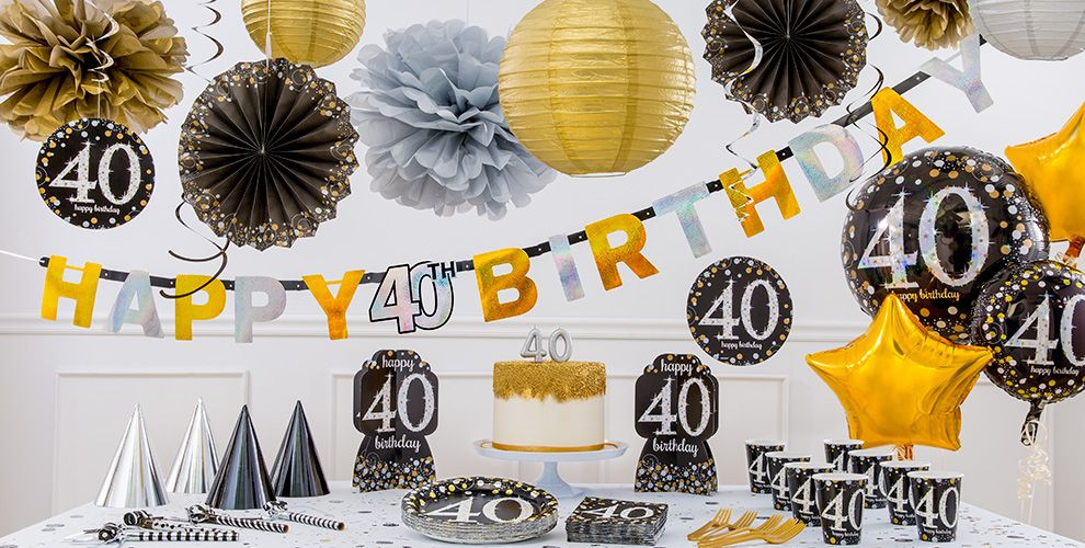 Best ideas about 40th Birthday Decor
. Save or Pin Sparkling Celebration 40th Birthday Party Supplies Now.