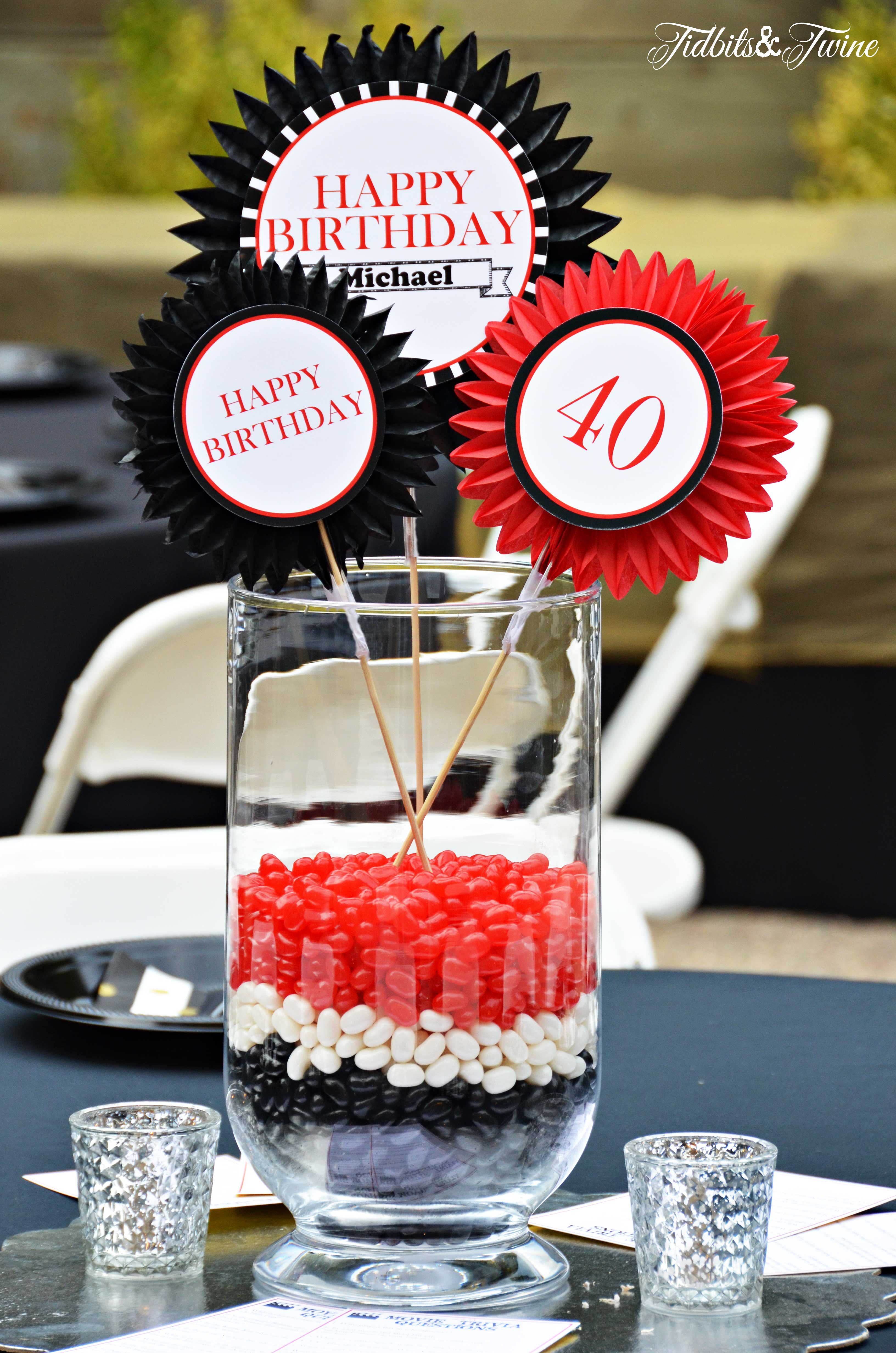 Best ideas about 40th Birthday Decoration Ideas
. Save or Pin A Star Studded 40th Birthday Party TIDBITS&TWINE Now.