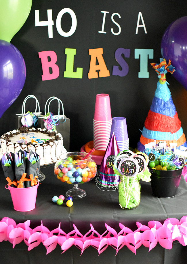 Best ideas about 40th Birthday Decoration Ideas
. Save or Pin 40th Birthday Party Throw a 40 Is a Blast Party Now.