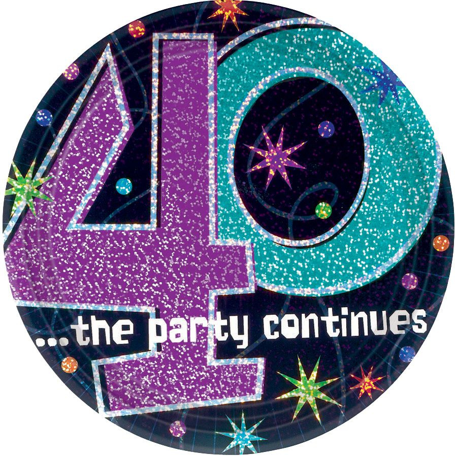Best ideas about 40th Birthday Decorations
. Save or Pin The Party Continues 40th Birthday Cake Plates Party Now.