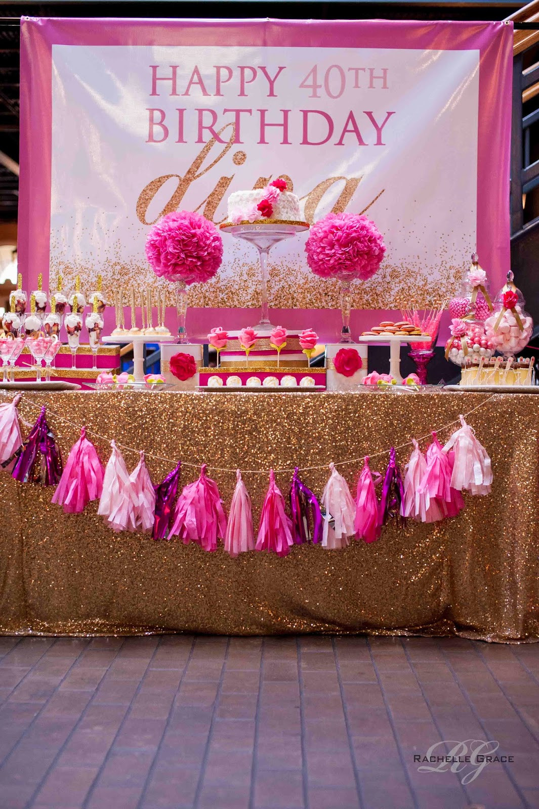 Best ideas about 40th Birthday Decorations For Her
. Save or Pin Create Cook Capture Diva Pink & Gold 40th Birthday Party Now.