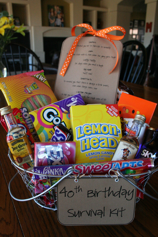 Best ideas about 40th Birthday Gag Gift Ideas
. Save or Pin 40th Birthday Survival Kit Such the Spot Now.