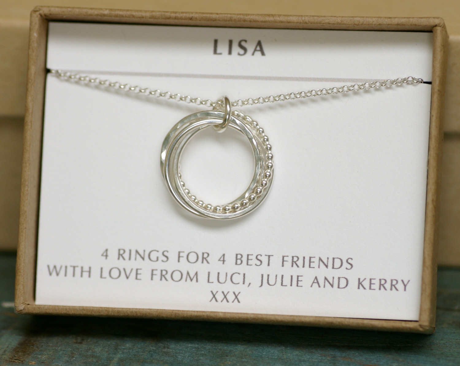 Best ideas about 40Th Birthday Gift Ideas For Best Friend
. Save or Pin 40th birthday t 4 best friend necklace 4 infinity rings Now.