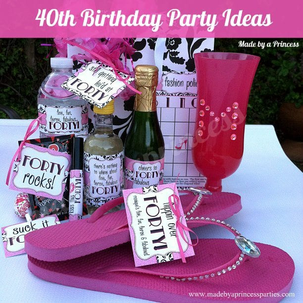 Best ideas about 40th Birthday Gift Ideas For Friend
. Save or Pin 40th Birthday Party Set Made by A Princess Now.