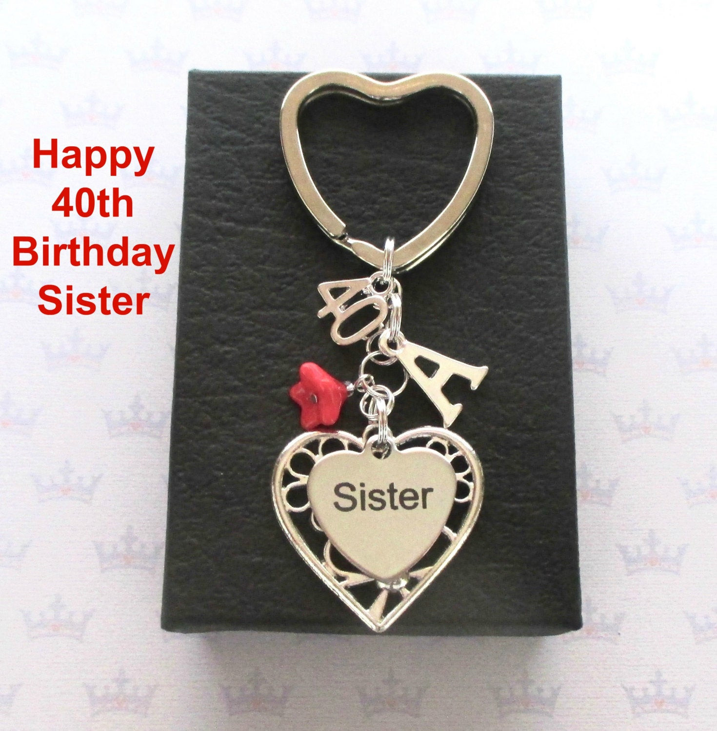 Best ideas about 40Th Birthday Gift Ideas For Sister
. Save or Pin Sister 40th birthday t 40th keychain Sister t Now.
