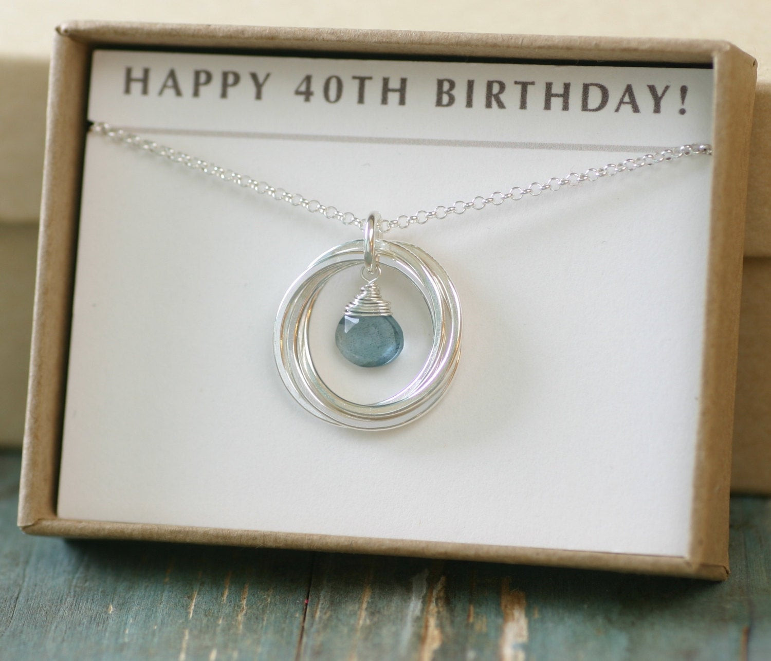 Best ideas about 40th Birthday Gifts For Her
. Save or Pin 40th birthday t for her aquamarine necklace by Now.