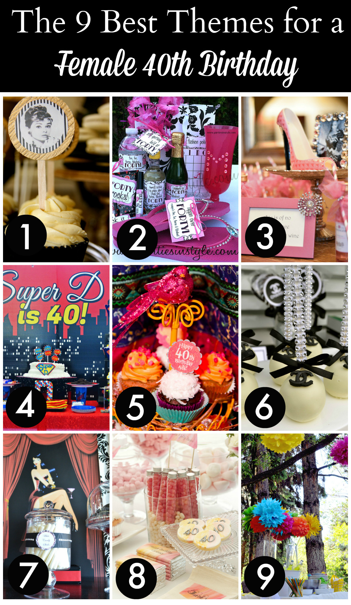 Best ideas about 40th Birthday Ideas For Women
. Save or Pin The 12 BEST 40th Birthday Themes for Women Now.