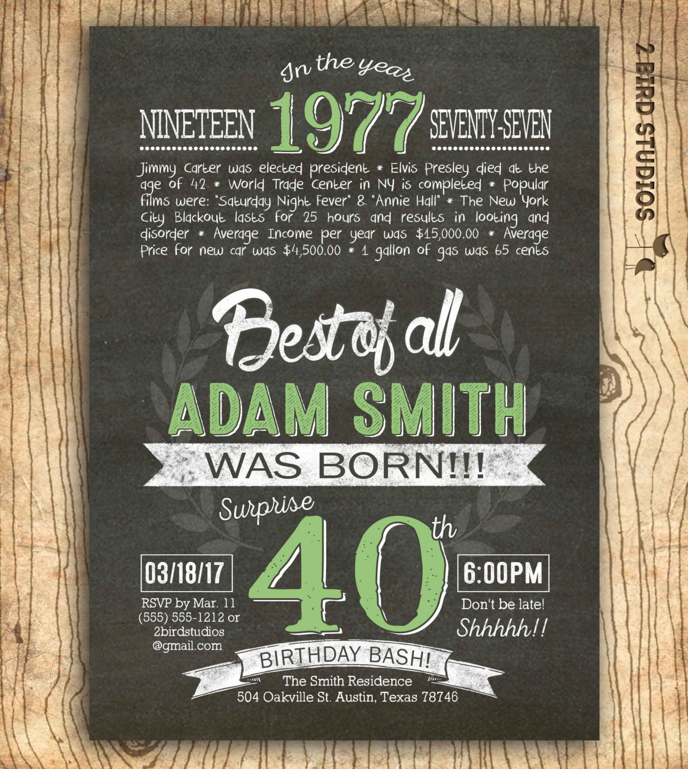 Best ideas about 40th Birthday Invitations For Her
. Save or Pin 40th birthday invitation Surprise 40th birthday invite Now.