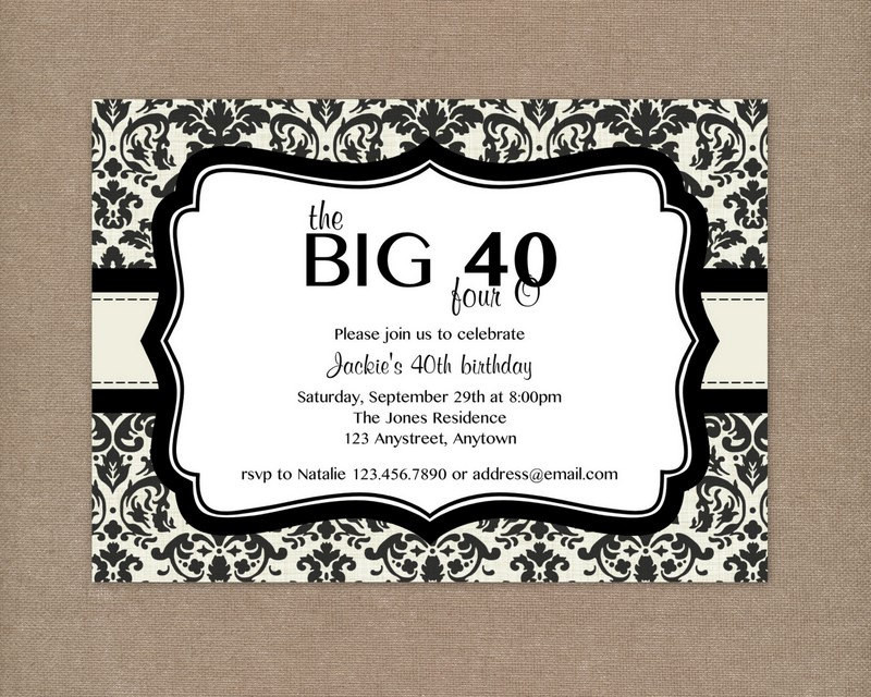 Best ideas about 40th Birthday Invitations For Her
. Save or Pin 8 40th birthday Invitations Ideas and Themes – Sample Now.
