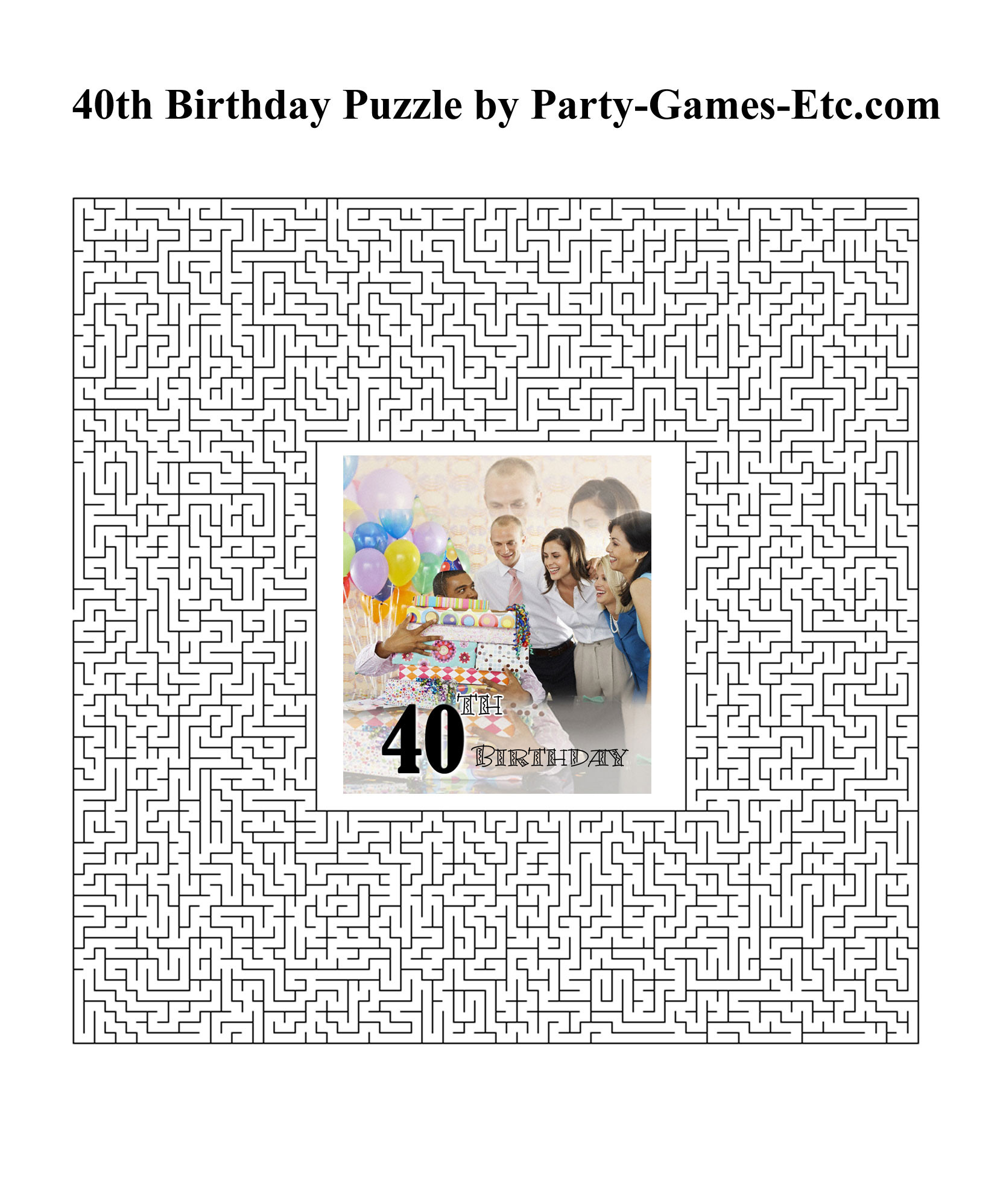 Best ideas about 40th Birthday Party Games
. Save or Pin 40th Birthday Party Games Free Printable Games and Now.
