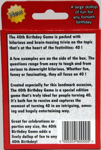 Best ideas about 40th Birthday Party Games
. Save or Pin The 40th Birthday Game Fun new t or party idea Now.
