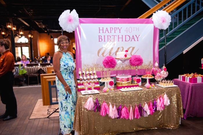 Best ideas about 40th Birthday Party Ideas On A Budget
. Save or Pin Kara s Party Ideas Glamorous Pink Gold 40th Birthday Now.