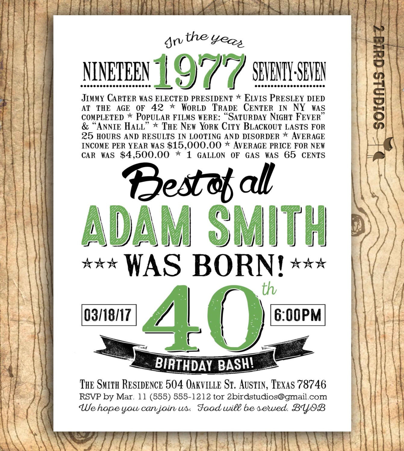 Best ideas about 40th Birthday Party Invitations
. Save or Pin 40th birthday invitation Surprise 40th birthday invitation Now.