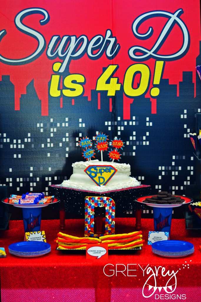 Best ideas about 40th Birthday Party Themes For Adults
. Save or Pin GreyGrey Designs My Parties Super D s Super Fabulous Now.