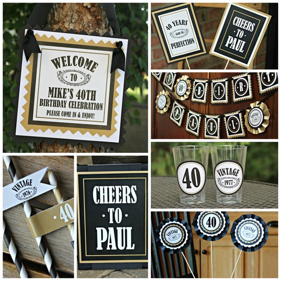 Best ideas about 40th Birthday Party Themes For Him
. Save or Pin 40TH BIRTHDAY PARTY Decorations 40th Party Banner 40th Party Now.