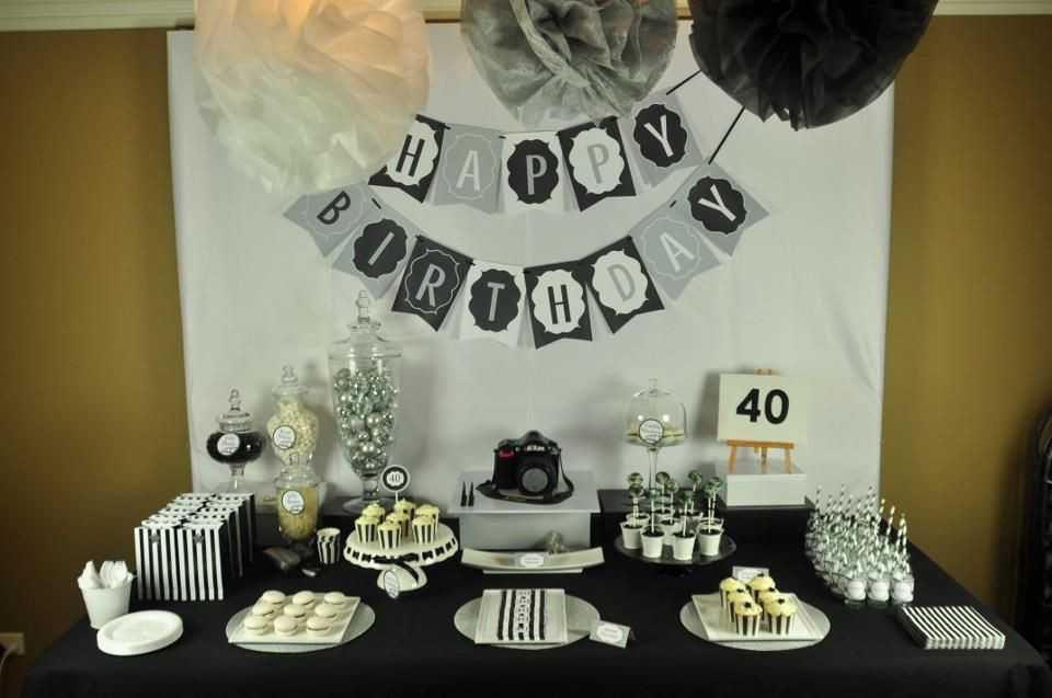 Best ideas about 40th Birthday Party Themes For Him
. Save or Pin 40th birthday party centerpiece ideas Now.