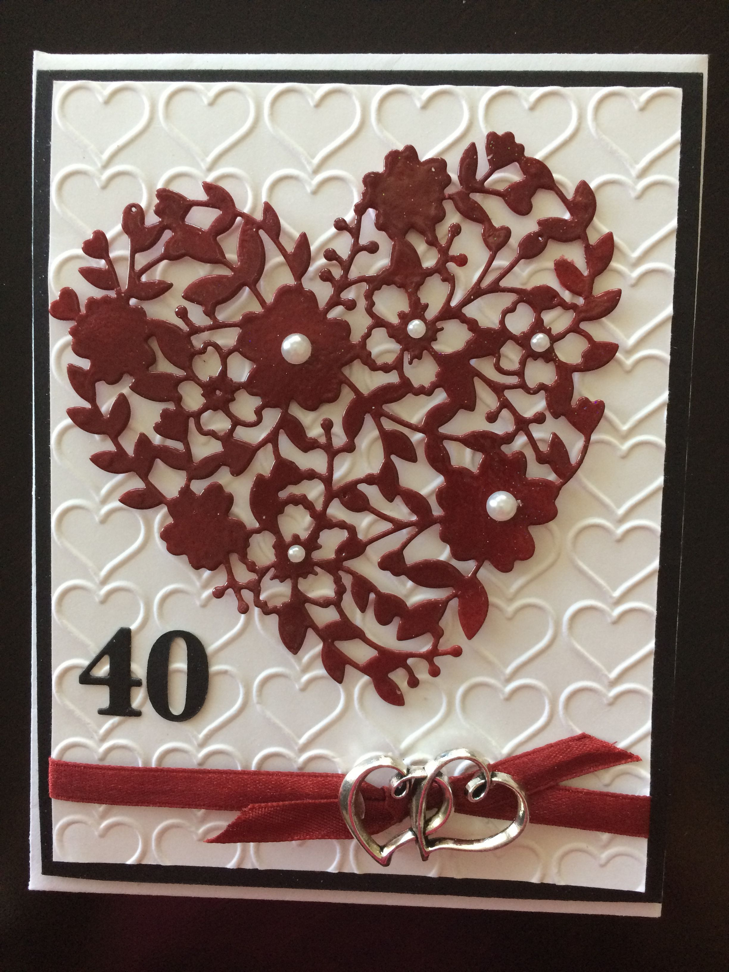 Best ideas about 40Th Wedding Anniversary Gift Ideas
. Save or Pin Bloomin Heart Thinlit for 40th Anniversary ruby Now.