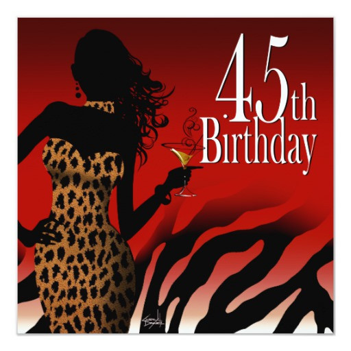 Best ideas about 45th Birthday Ideas
. Save or Pin Bombshell Zebra 45th Surprise Birthday Party Red 5 25x5 25 Now.