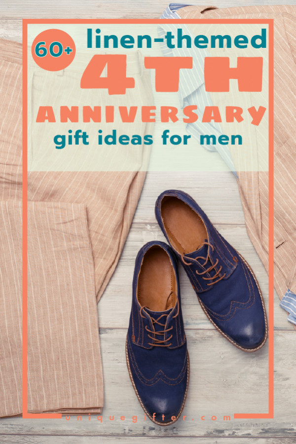 Best ideas about 4Th Anniversary Gift Ideas
. Save or Pin 60 Linen 4th Anniversary Gifts for Men Unique Gifter Now.