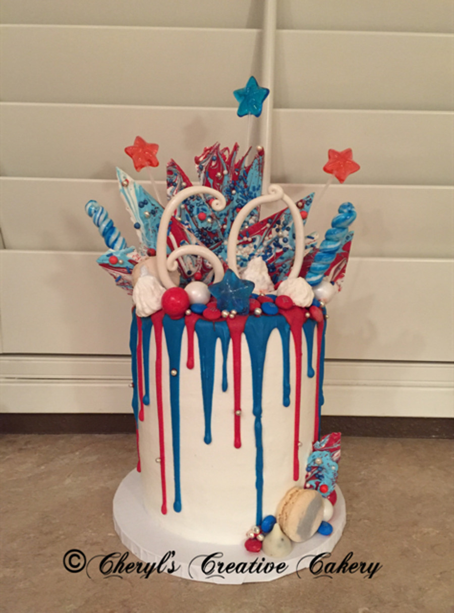 Best ideas about 4th Of July Birthday Cake
. Save or Pin Birthday & 4Th July Drip Cake CakeCentral Now.