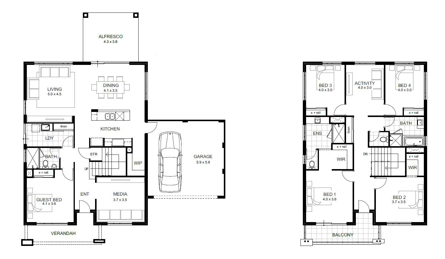 Best ideas about 5 Bedroom House Plans
. Save or Pin 5 Bedroom House Designs Perth Double Storey Now.