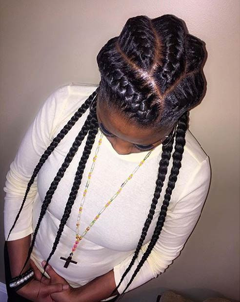 Best ideas about 5 Braids Hairstyle
. Save or Pin 51 Goddess Braids Hairstyles for Black Women Now.