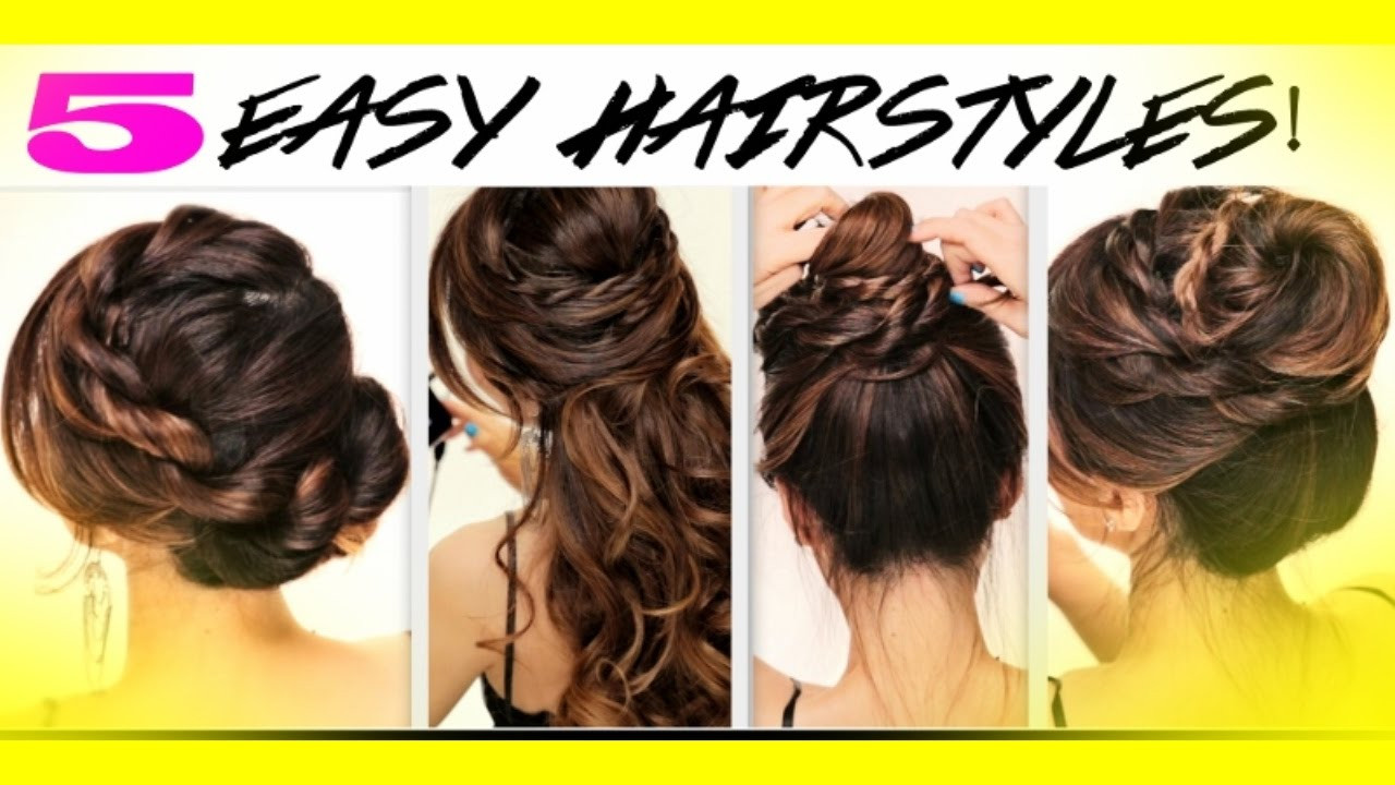 Best ideas about 5 Easy Hairstyles
. Save or Pin ★5 EASY BAck to School HAIRSTYLES Now.