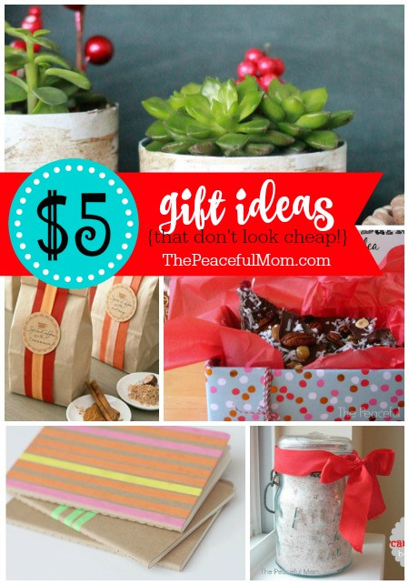 Best ideas about $5 Gift Ideas
. Save or Pin $5 Christmas Gift Ideas that don t stink  The Peaceful Mom Now.