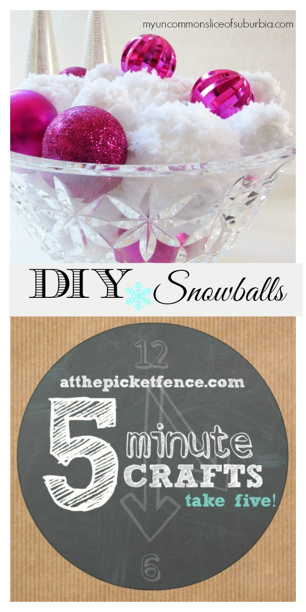 Best ideas about 5 Minute Crafts DIY
. Save or Pin Five Minute Crafts DIY Faux Snowballs At The Picket Fence Now.