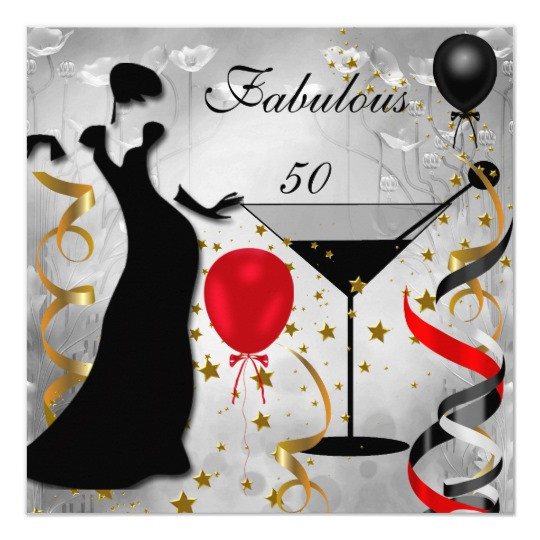 Best ideas about 50 And Fabulous Birthday Decorations
. Save or Pin Fabulous 50 50th Birthday Party Deco Lady Red 2 Card Now.