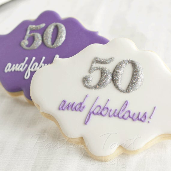 Best ideas about 50 And Fabulous Birthday Decorations
. Save or Pin Items similar to 50 and Fabulous Birthday Cookie Favors Now.