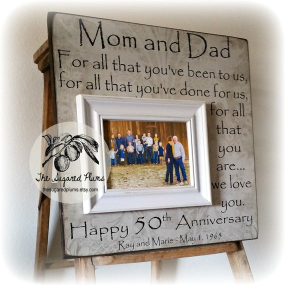 Best ideas about 50 Year Anniversary Gift Ideas
. Save or Pin 50th Anniversary Gifts Parents Anniversary Gift For All That Now.