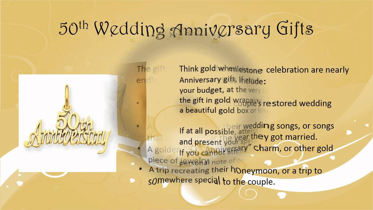 Best ideas about 50Th Anniversary Gift Ideas
. Save or Pin 50th Wedding Anniversary Gift Ideas Now.