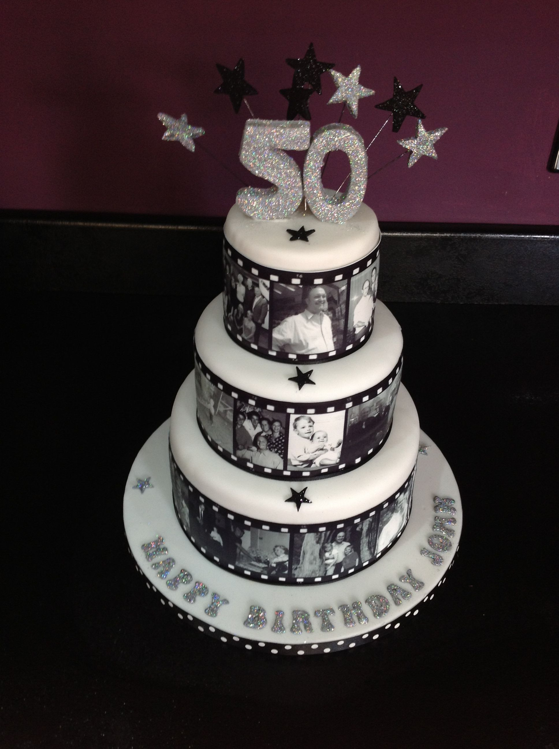 Best ideas about 50th Birthday Cake
. Save or Pin reel cake with edible images 50th birthday cake by Now.