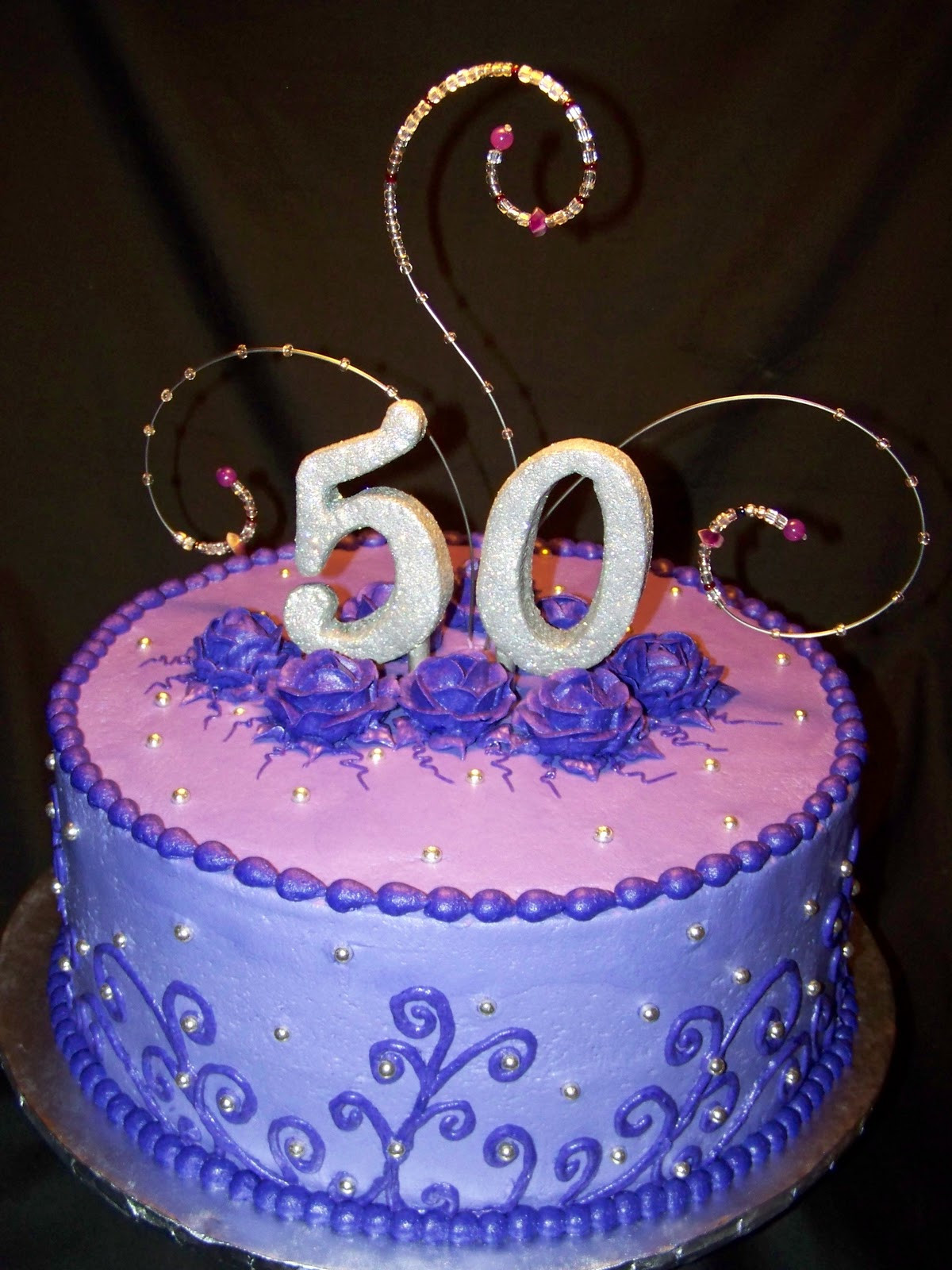 Best ideas about 50th Birthday Cake
. Save or Pin Cakes by Kristen H Purple and Bling 50th Birthday Cake Now.