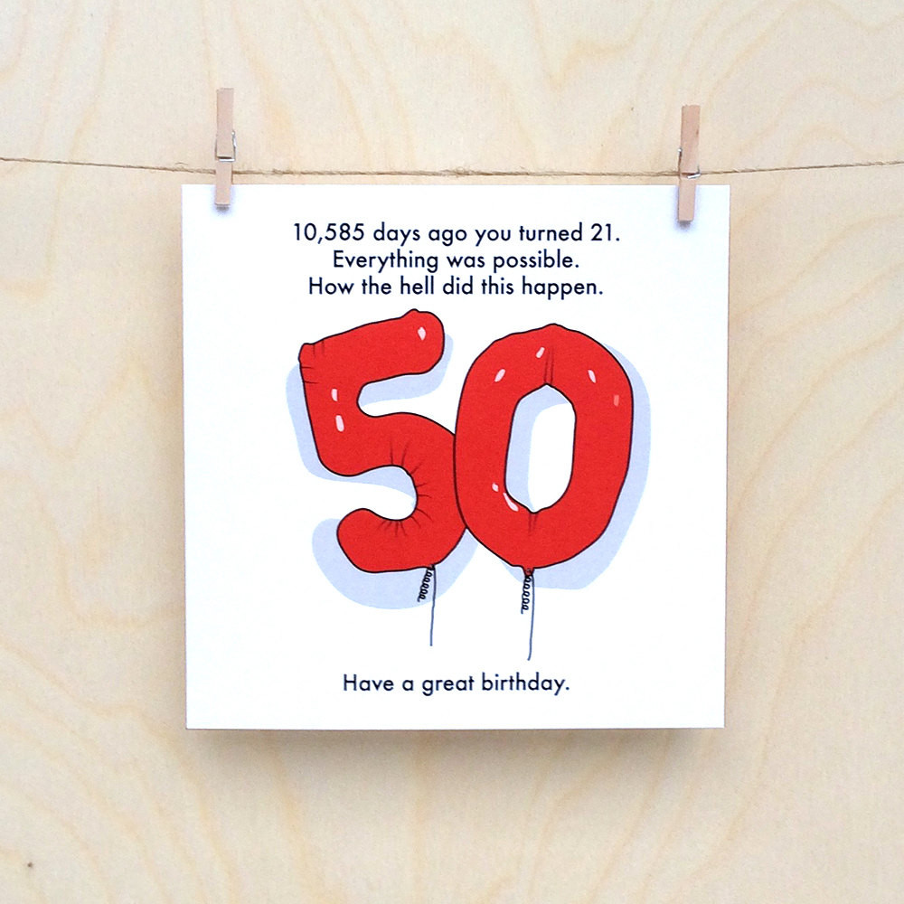 Best ideas about 50th Birthday Card
. Save or Pin 50th Birthday Card Funny 50th card Funny age card Funny Now.