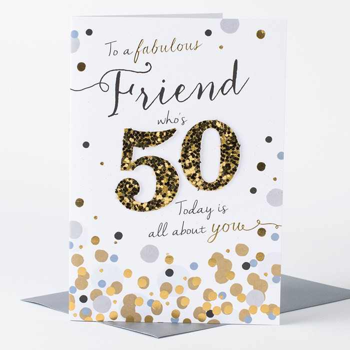 Best ideas about 50th Birthday Card
. Save or Pin 50th Birthday Card Friend Who s 50 Now.