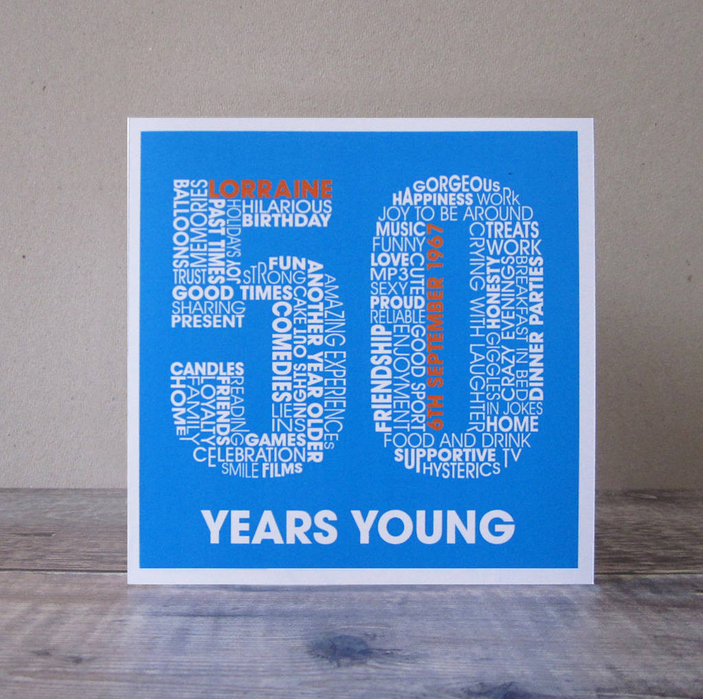 Best ideas about 50th Birthday Card
. Save or Pin personalised 50th birthday card by mrs l cards Now.