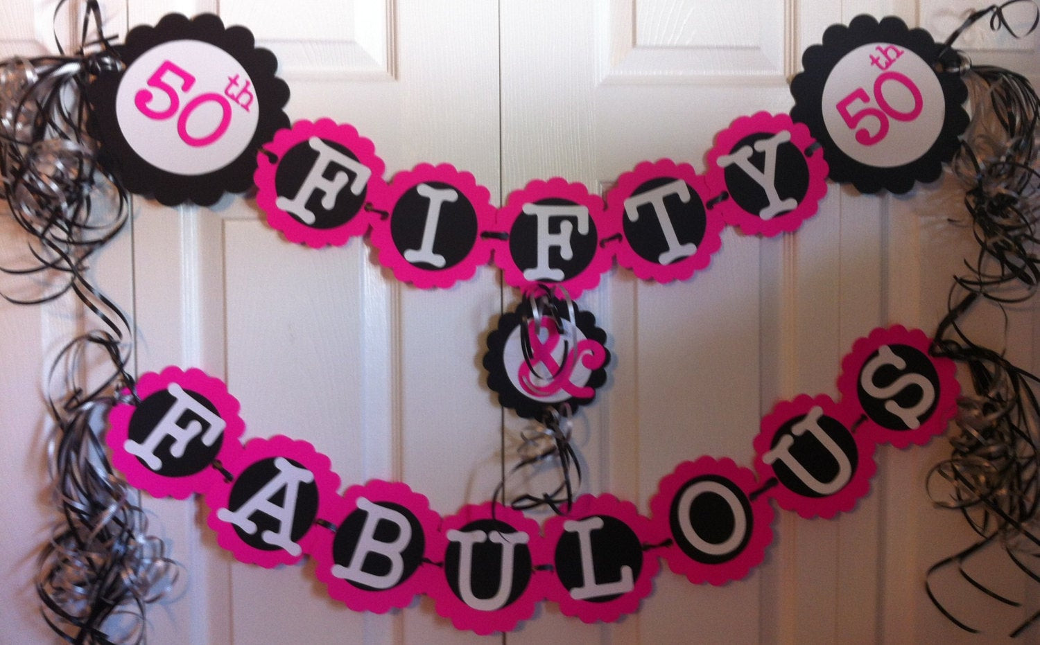 Best ideas about 50th Birthday Decorations For Her
. Save or Pin 50th Birthday Decorations Party Banner Fifty & Fabulous Now.