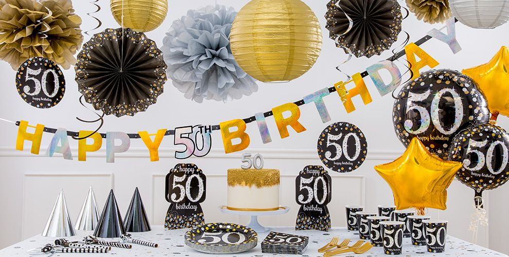 Best ideas about 50th Birthday Decorations For Him
. Save or Pin Sparkling Celebration 50th Birthday Party Supplies Now.