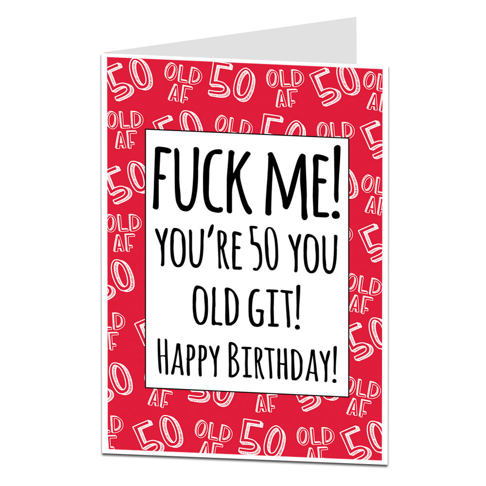 Best ideas about 50th Birthday Funny
. Save or Pin Old Git Funny 50th Birthday Card Now.