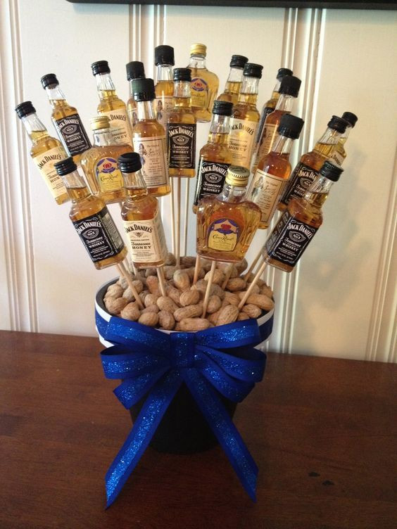 Best ideas about 50Th Birthday Gift Ideas Men
. Save or Pin 13 a centerpiece with small alcohol bottles on skewers Now.