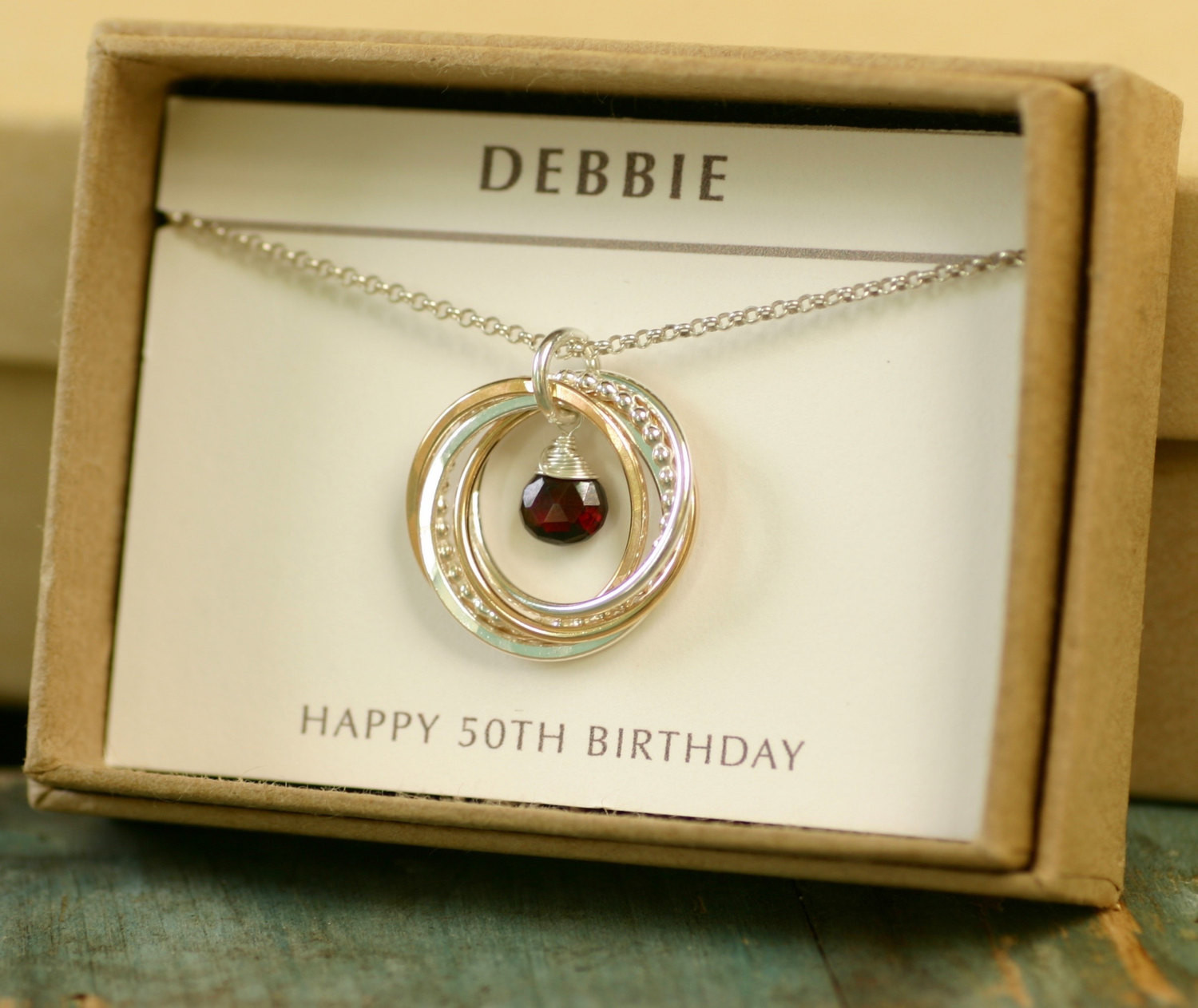 Best ideas about 50th Birthday Gifts For Her
. Save or Pin Garnet necklace for her 50th birthday t for bestfriend Now.