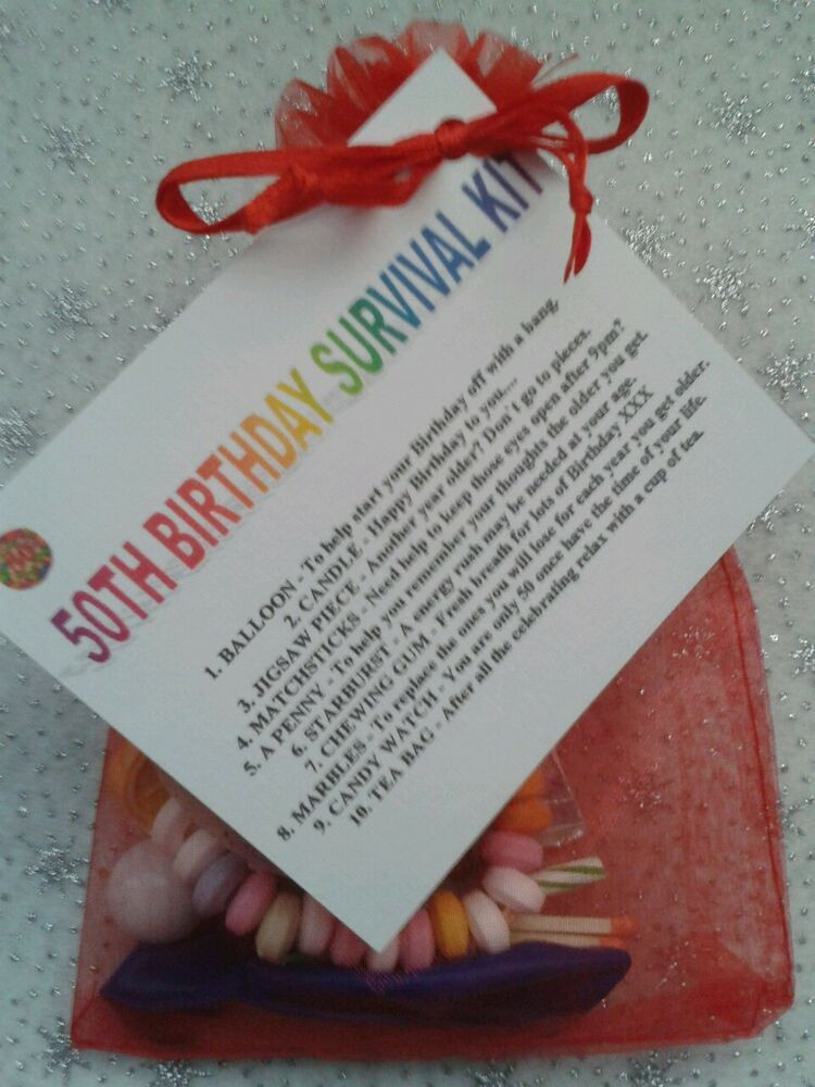 Best ideas about 50th Birthday Gifts For Her
. Save or Pin 50TH BIRTHDAY Survival Kit Fun Unusual Novelty Present Now.